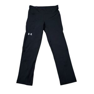 Under Armour Black Mileage Run Capris Cropped Running Leggings Heatgear Size XS